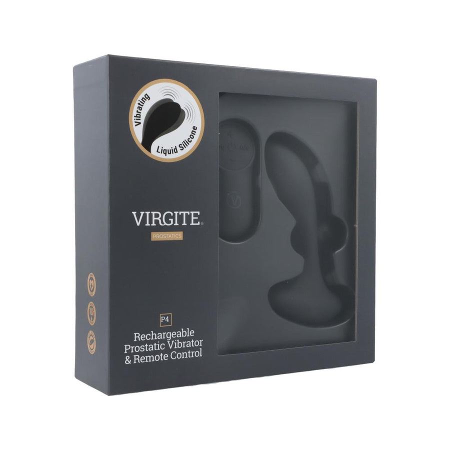 VIRGITE P4 - LIQUID SILICONE PROSTATIC VIBRATOR & REMOTE CONTROL