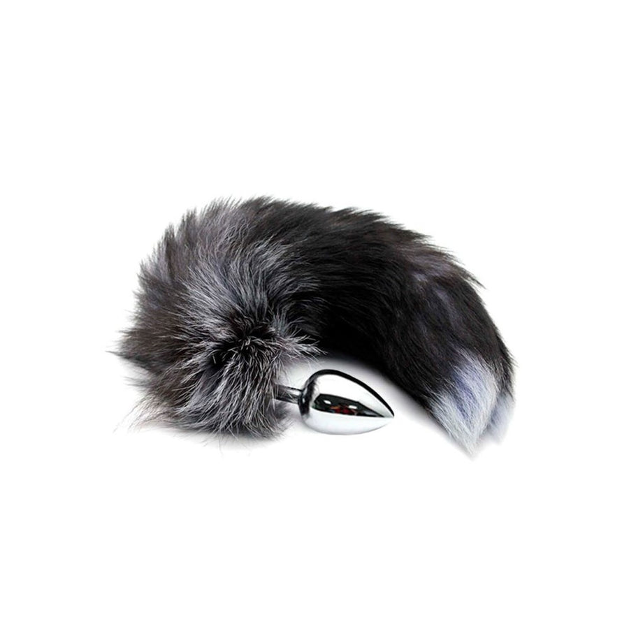 BLACK&WHITE FOX TAIL