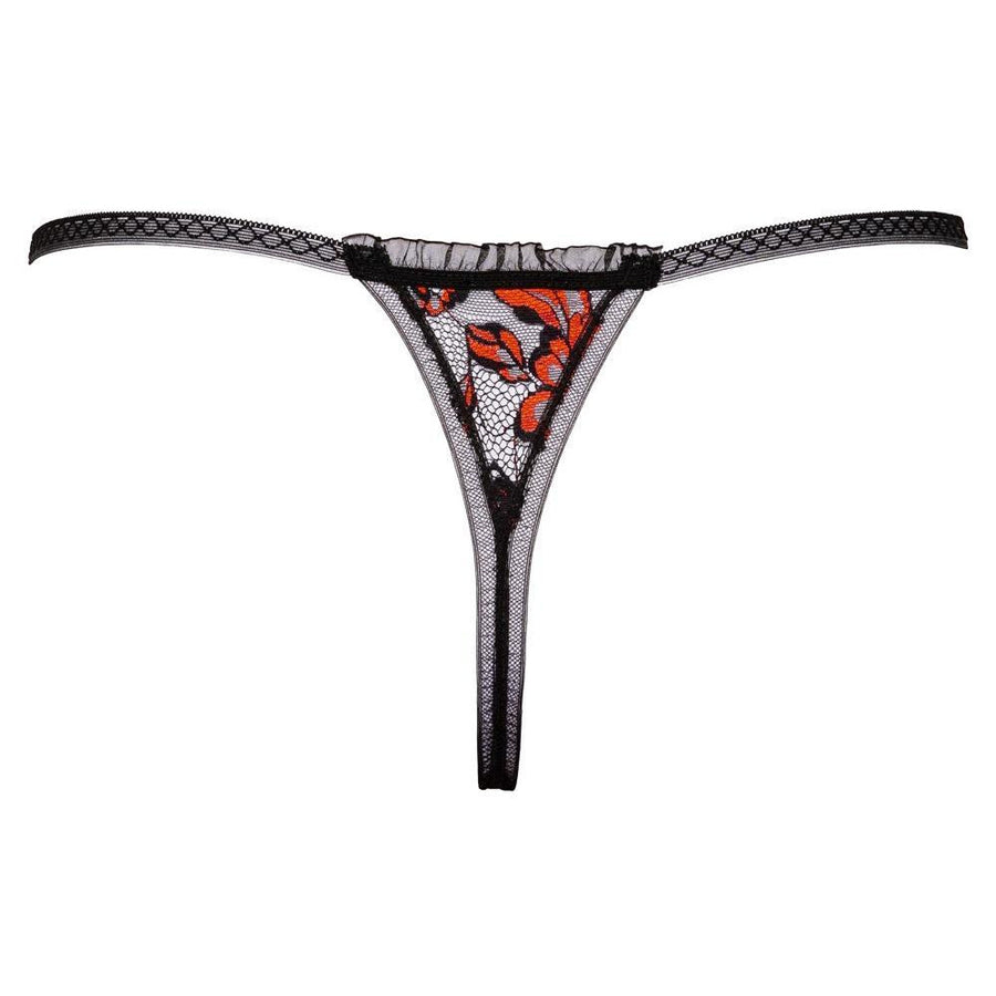 CROTCHLESS THONG WITH PEARL STRING - COTTELLI LINGERIE
