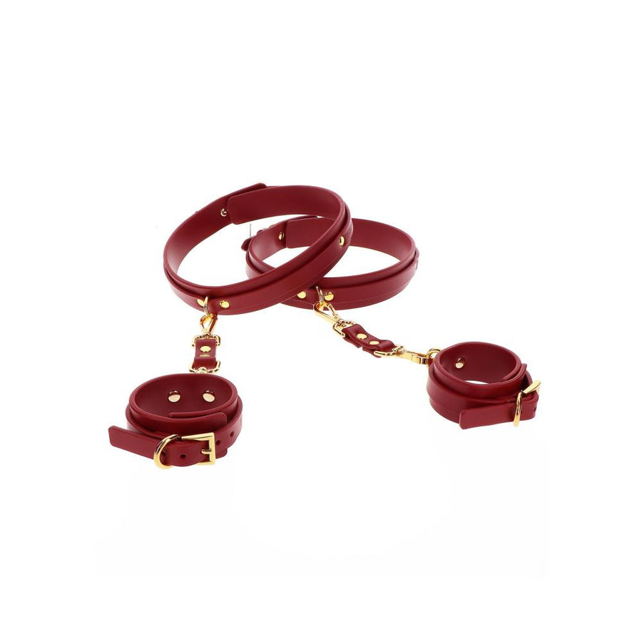 WRIST TO THIGH CUFF SET RED - TABOOM