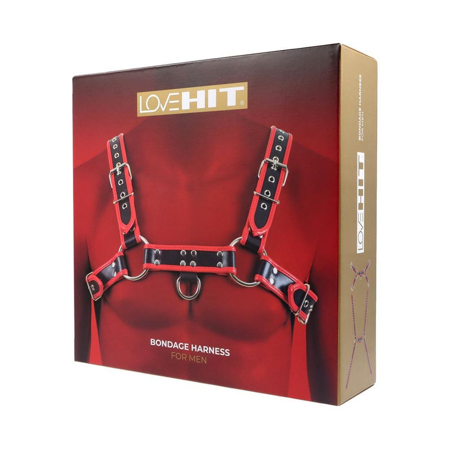 LOVE HIT BY VIRGITE - BLACK&RED HARNESS MOD.1