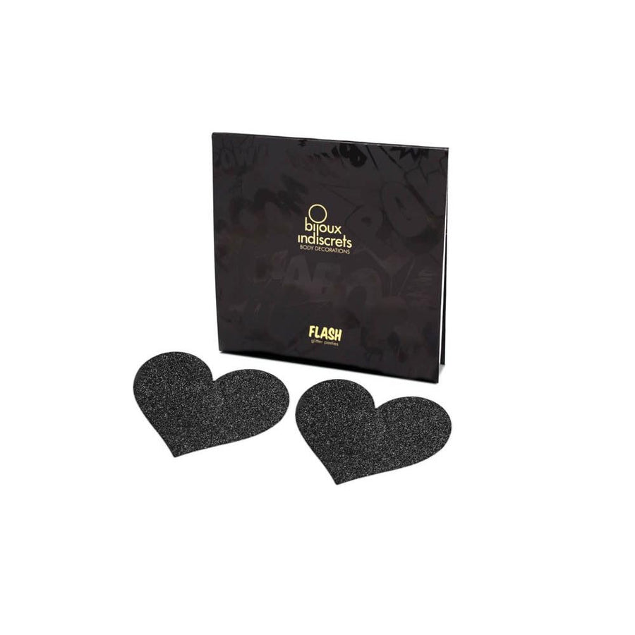 BIJOUX INDISCRETS FLASH GLITTER PASTIES - HEART