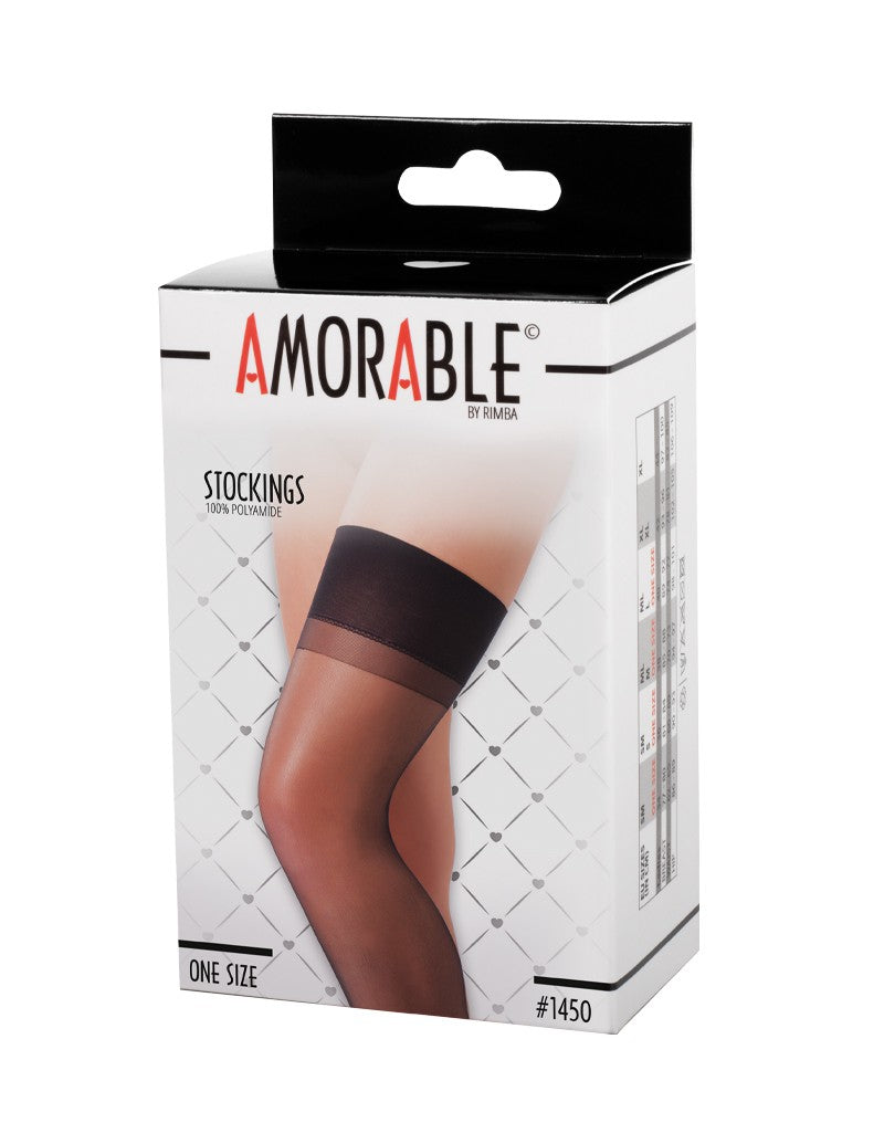 AMORABLE - STOCKINGS BLACK ONE SIZE #1450