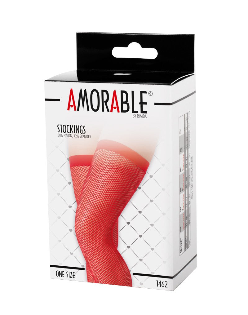 AMORABLE - STOCKINGS RED ONE SIZE #1462