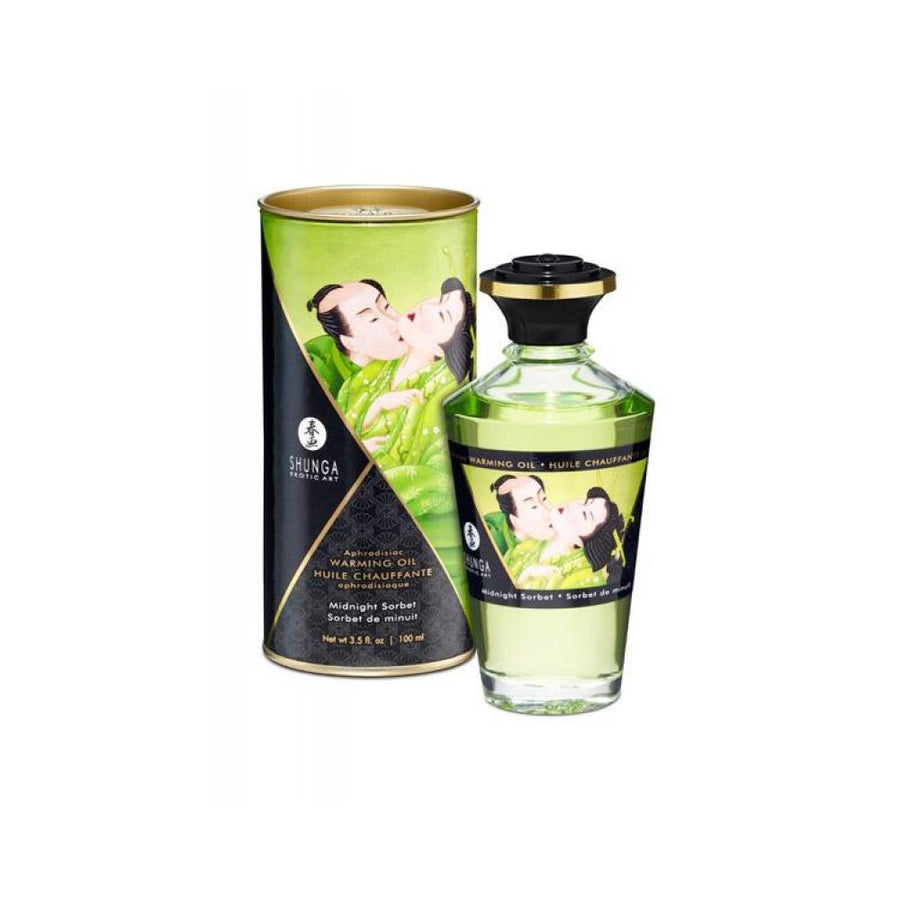 SHUNGA WARMING MASSAGE OIL 100ML - MIDNIGHT SORBET