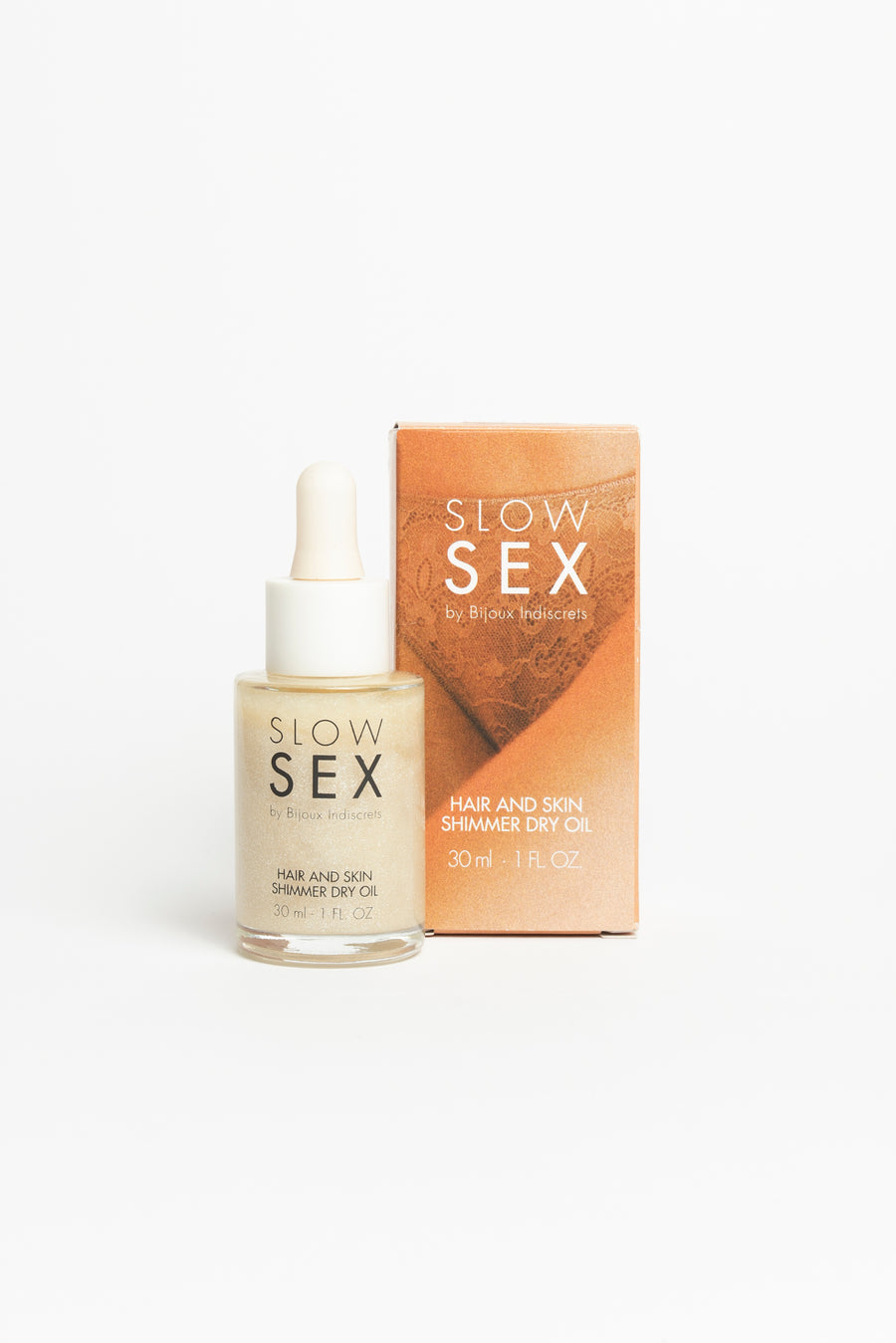 BIJOUX INDISCRETS SLOW SEX HAIR AND SKIN SHIMMER DRY OIL